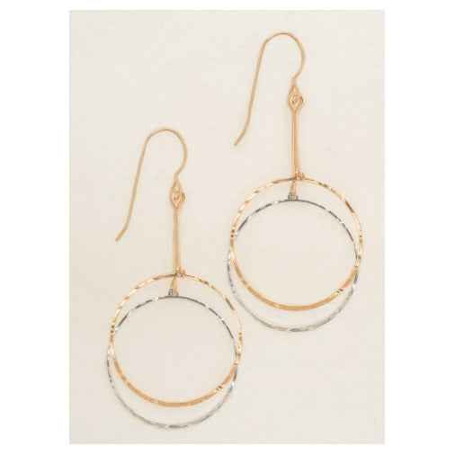 Holly Yashi - Dancing Circle Earrings Gold/Silver