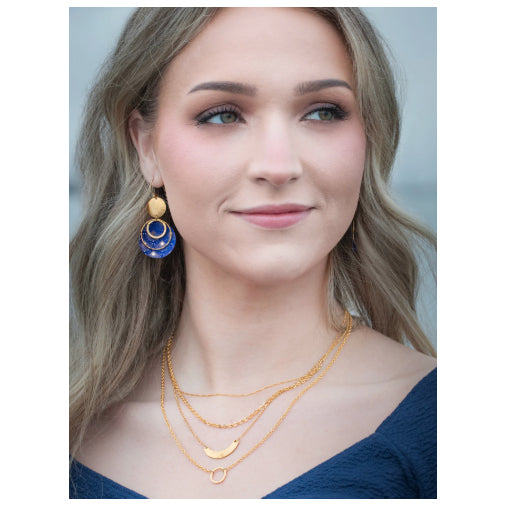 Holly Yashi - Atlas Earrings in Midnight Blue