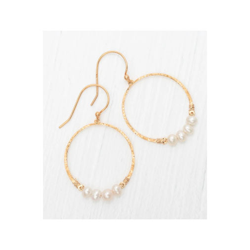Holly Yash Rosa Hoop Earrings