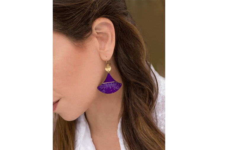 Holly Yashi - Delia Earrings Plum