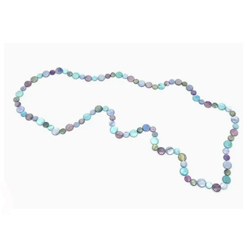 Sea Lily Single Strand Mother of Pearl Necklace – Mauve Multi