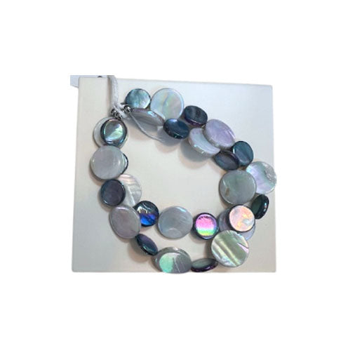 Sea Lily Mother of Pearl Bracelet - Peri/Navy