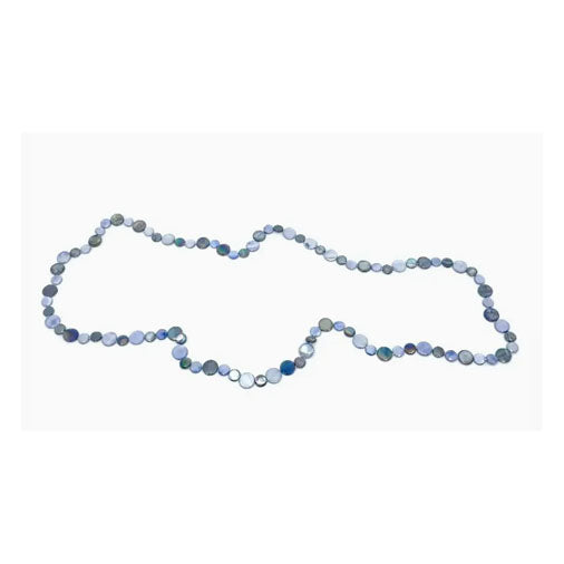 Sea Lily Single Strand Mother of Pearl Necklace – Peri/Navy