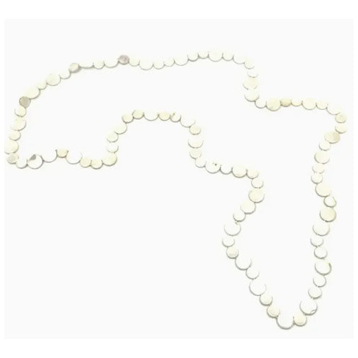 Sea Lily Mother of Pearl Single Strand Necklace - White