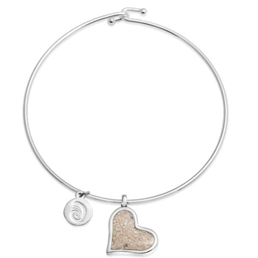 Dune - Heart Bangle - White Sands Beach