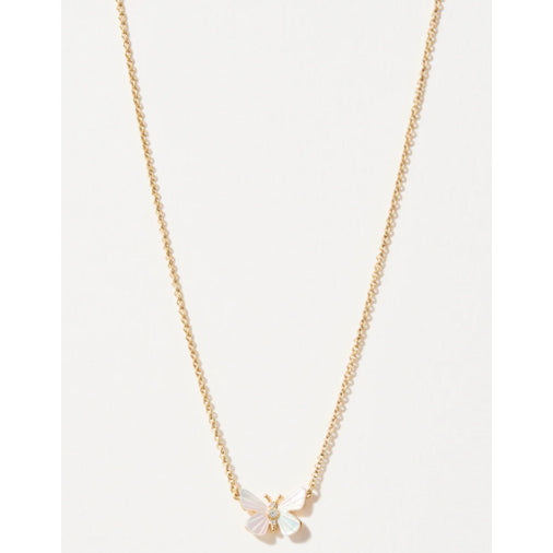 Spartina: Mother of Pearl Monarch Necklace Gold
