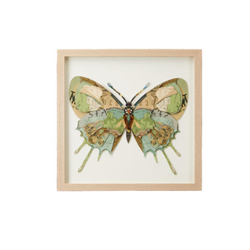 Twos Company Butterfly Paper Collage Wall Art