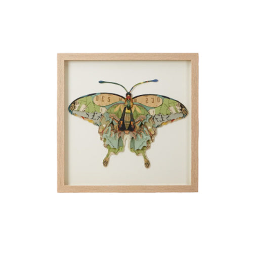 Twos Company Butterfly Paper Collage Wall Art