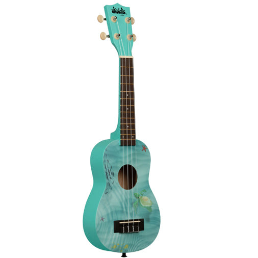 Ukadelic Soprano Ukulele - Seascape - Kala Brand