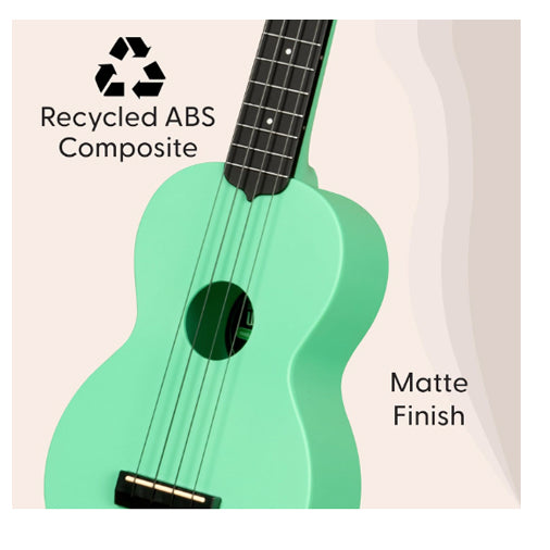 Sea Foam Green Soprano Waterman Ukulele - Kala Brand