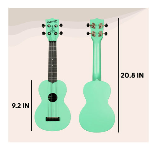 Sea Foam Green Soprano Waterman Ukulele - Kala Brand