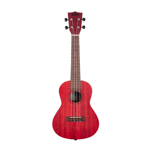 Kala Brand Watercolor Meranti Soprano Ukulele - Red