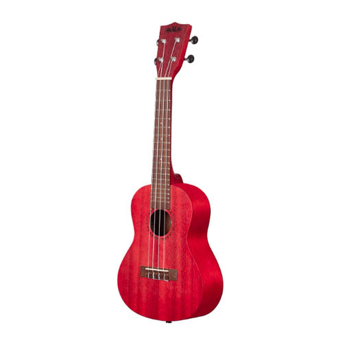 Kala Brand Watercolor Meranti Soprano Ukulele - Red