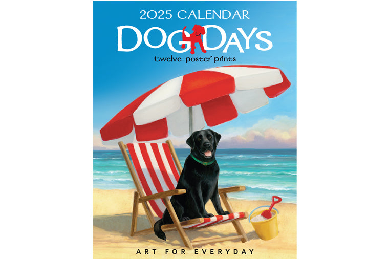 Art for Everyday - Erica Leigh's 2025 Dog Days Desk Calendar 5x7