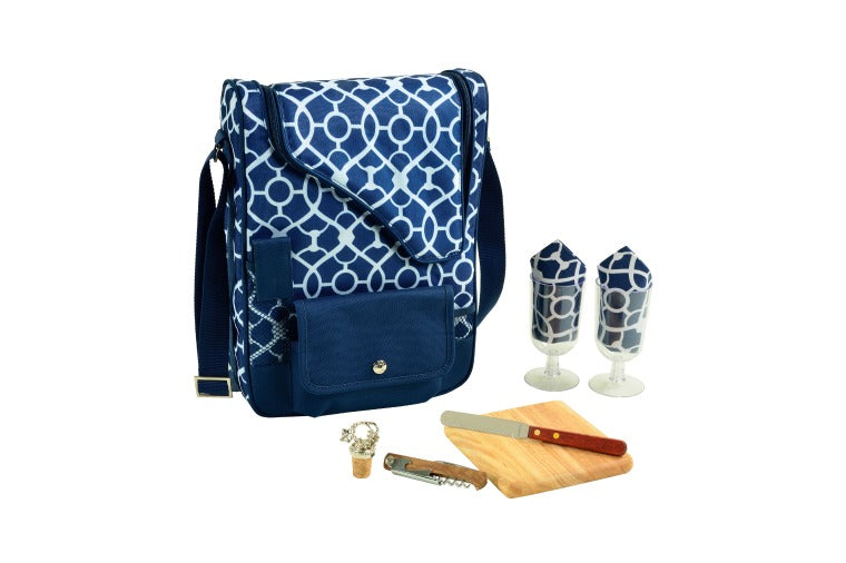 Picnic at Ascot - Wine and Cheese Cooler - Trellis Blue