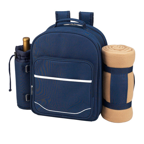 Four Person Picnic Backpack with Blanket