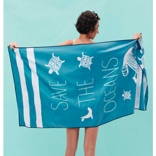 Save the Ocean Reversible Beach Towel