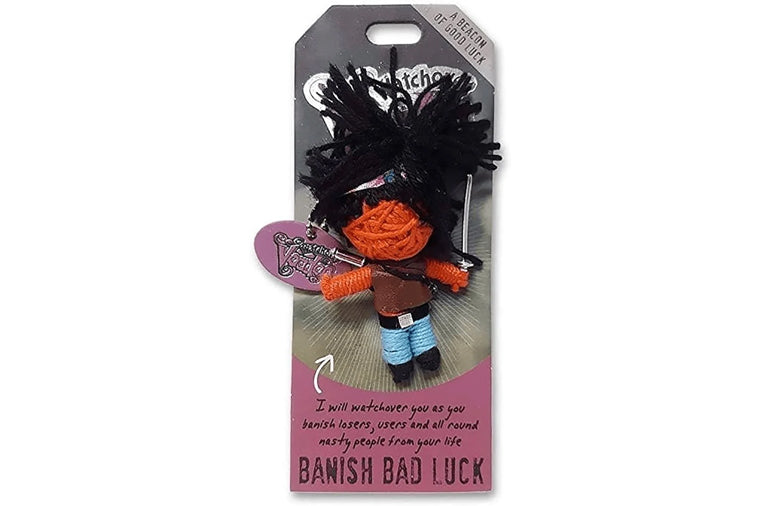Banish Bad Luck Watchover Voodoo Doll Keychain