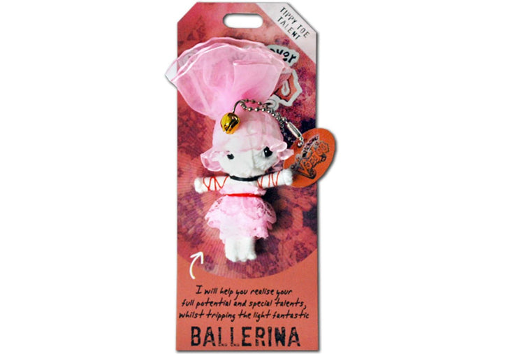 Ballerina Voodoo Doll Keychain