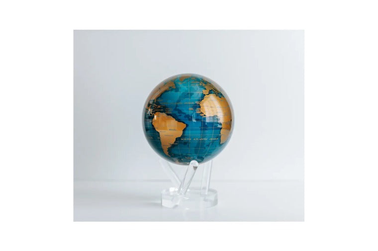 Blue and Gold MOVA Globe - 6"