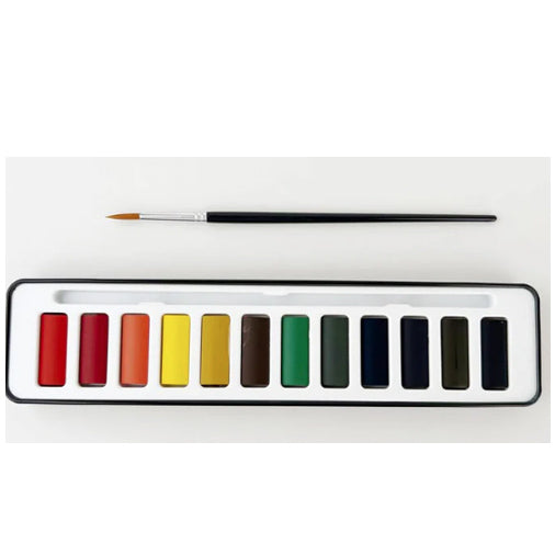 Watercolor Paint Set, 12 colors