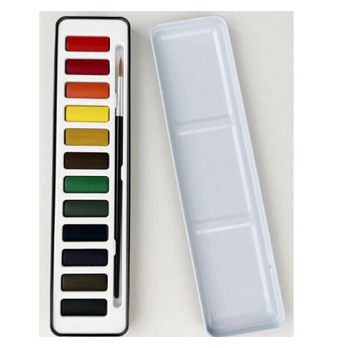 Watercolor Paint Set, 12 colors