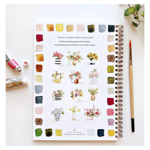 Bouquet Watercolor Workbook