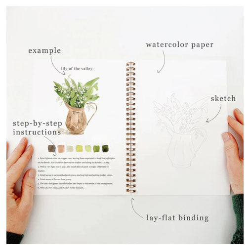 Bouquet Watercolor Workbook