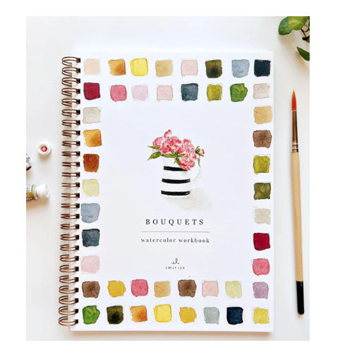 Bouquet Watercolor Workbook
