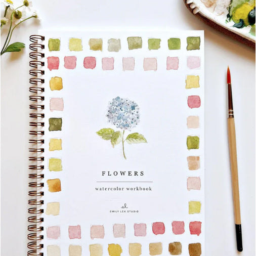 Flowers Watercolor Workbook