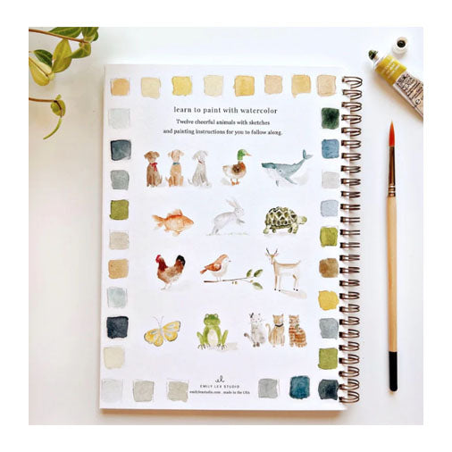 Animals Watercolor Workbook