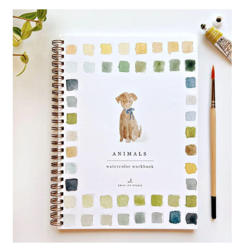Animals Watercolor Workbook