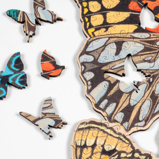 Nervous System Zebra Mosaic Butterfly 378-Piece Puzzle