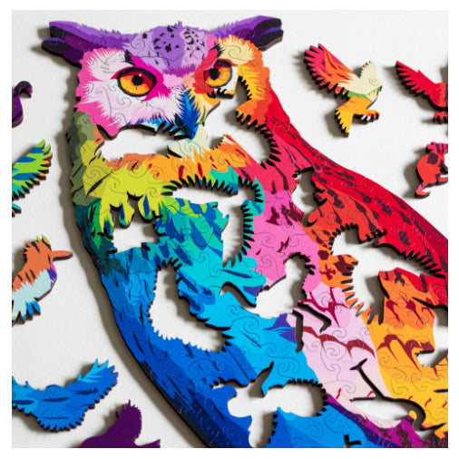 Nervous System Hoot of Many Colors 171- Piece Puzzle