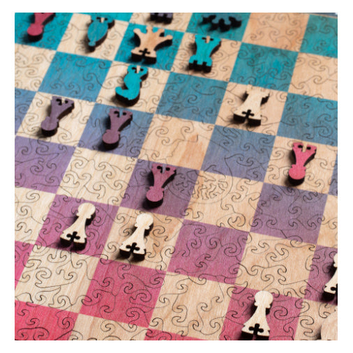 Nervous System Sunset Chess Puzzle 378-Piece Puzzle