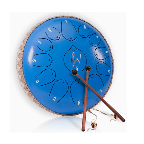 Wise Harmony 12" Steel Tongue Drum, Blue