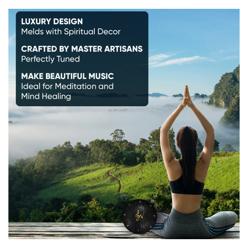 Wise Harmony 6 inch Steel Tongue Drum, White