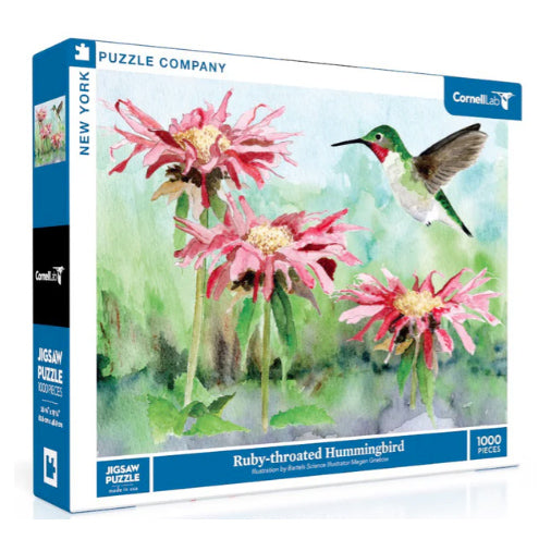 New York Puzzle Co - Ruby-throated Hummingbird