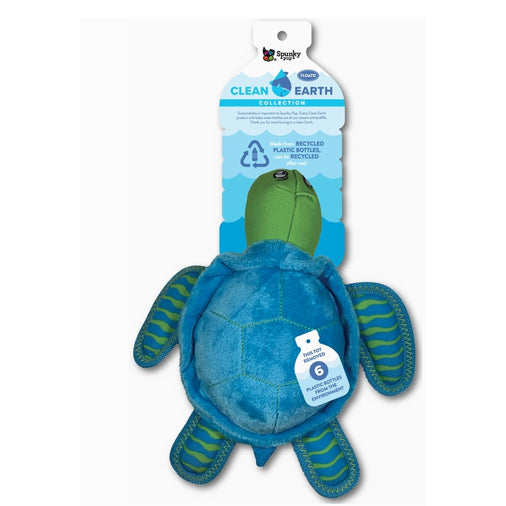 Clean Earth Plush Turtle Dog Toy