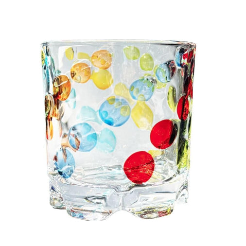 Spinning Whiskey Glass — Dots