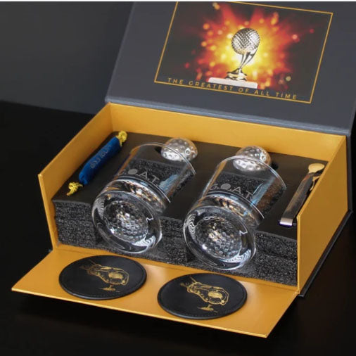 Whiskey Golf Glasses, Set of 2 Gift Set