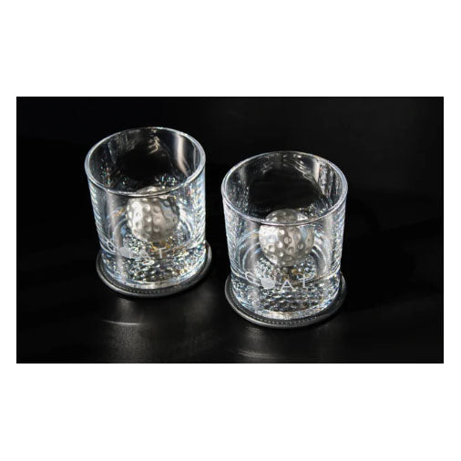 Whiskey Golf Glasses, Set of 2 Gift Set