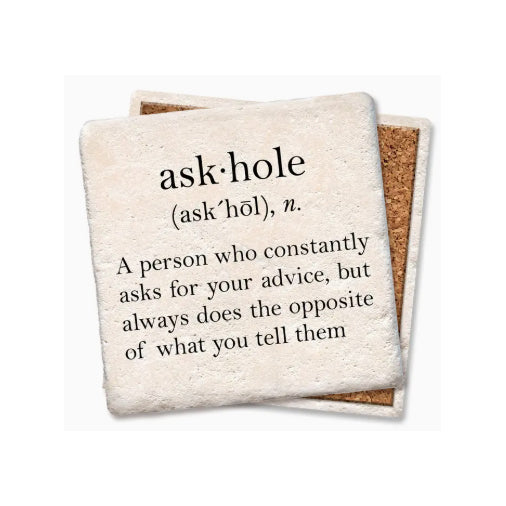 Askhole Definition Coaster