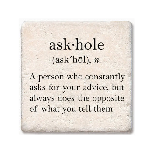 Askhole Definition Coaster