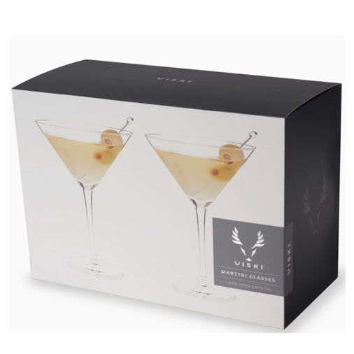 Raye™ Stemmed Crystal Martini Glasses Set of 2
