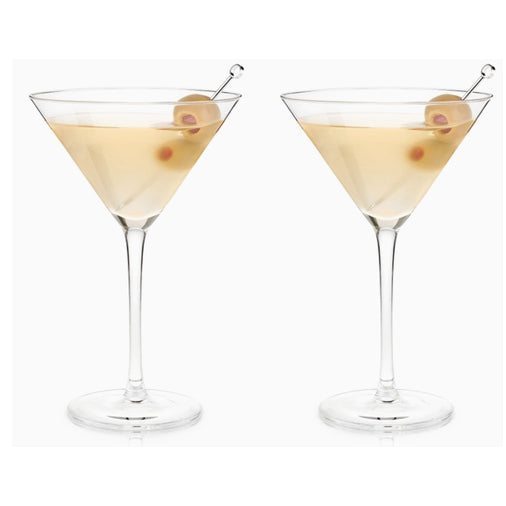 Raye™ Stemmed Crystal Martini Glasses Set of 2