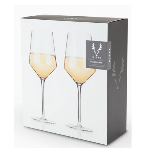 Raye™ Angled Crystal Chardonnay Glasses Set of 2