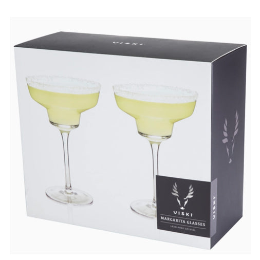 Raye™ Angled Crystal Margarita Glasses Set of 2