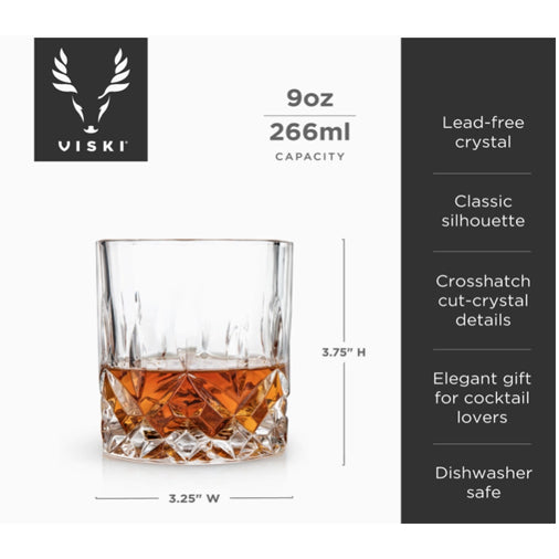 Admiral™ Stemless Crystal Lowball Tumblers Set of 2