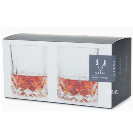 Admiral™ Stemless Crystal Lowball Tumblers Set of 2